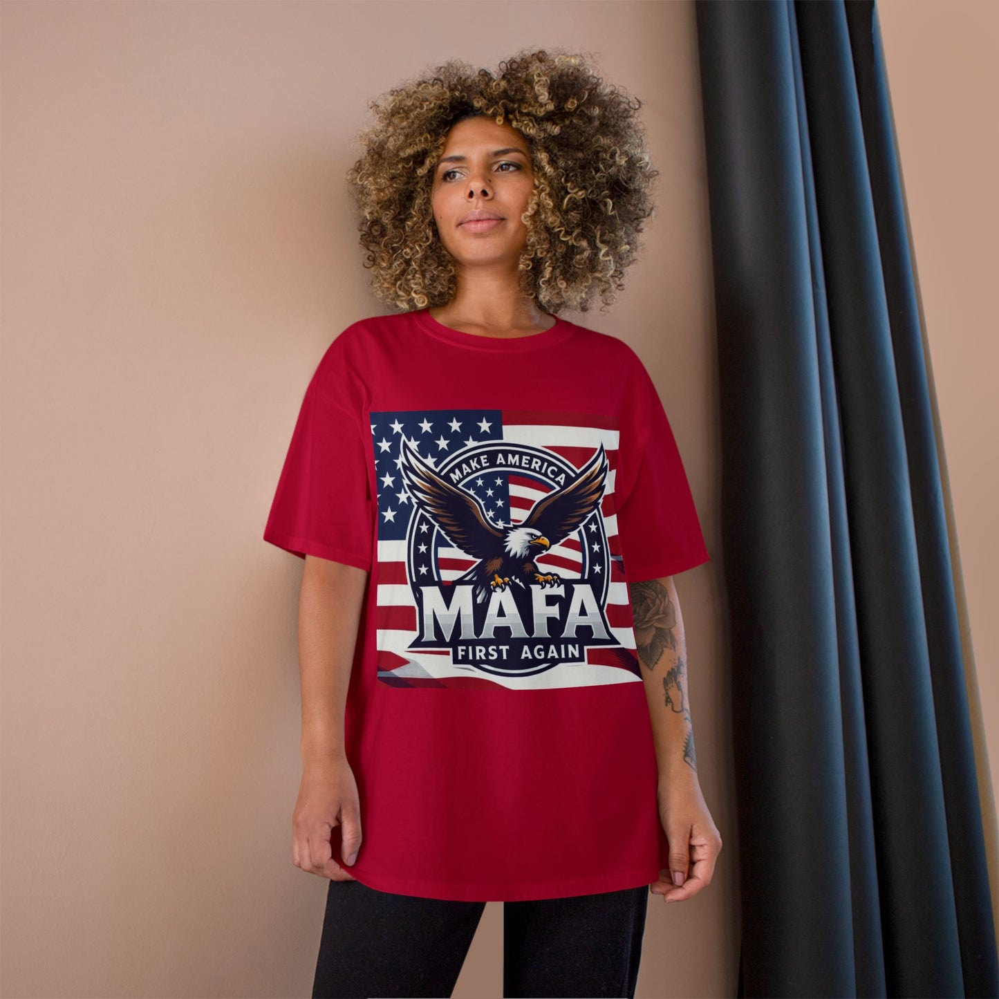 M.A.F.A "Make America First Again" Champion Brand T-Shirt