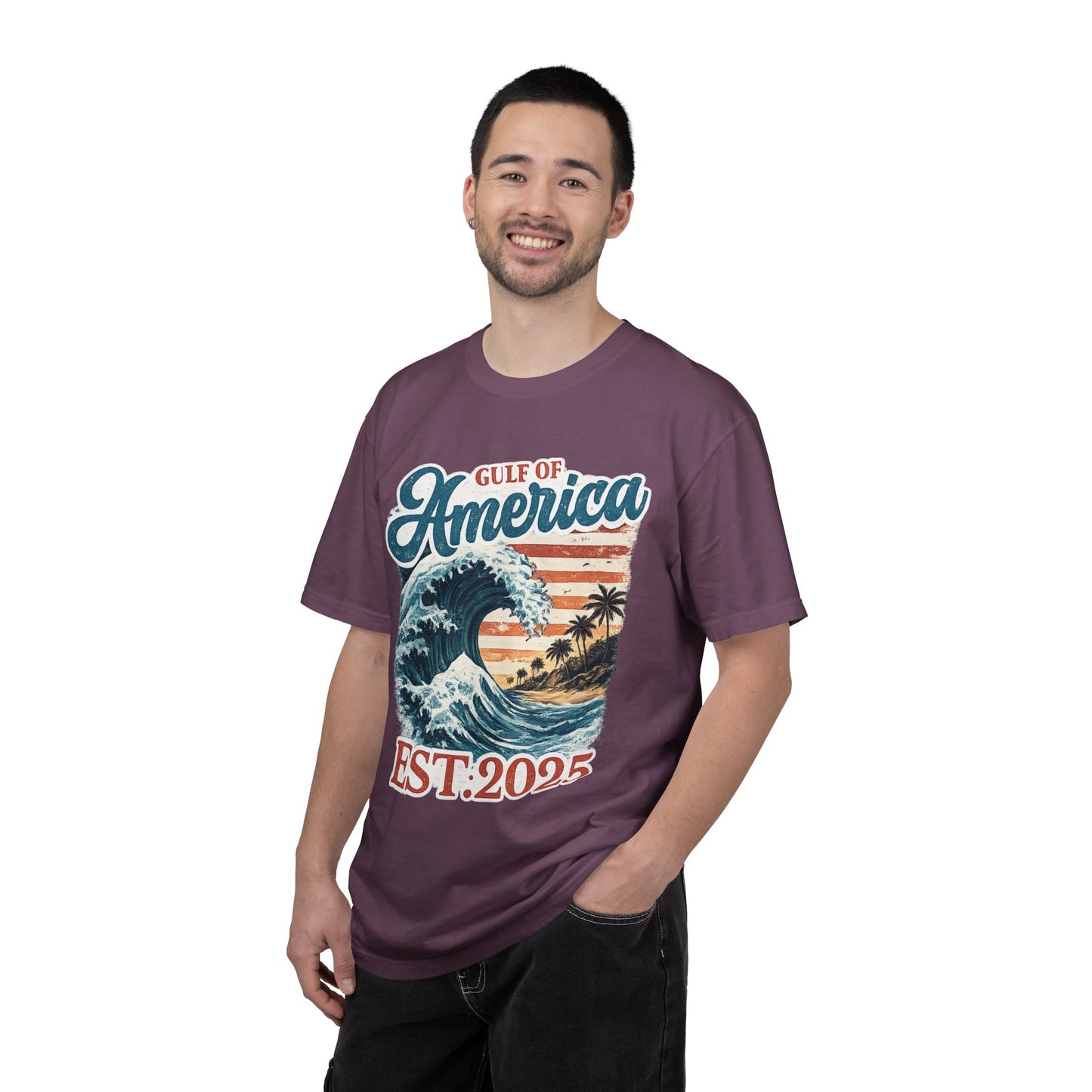 Gulf of America Est. 2025 Waves Comfort Color Brand T‑Shirt