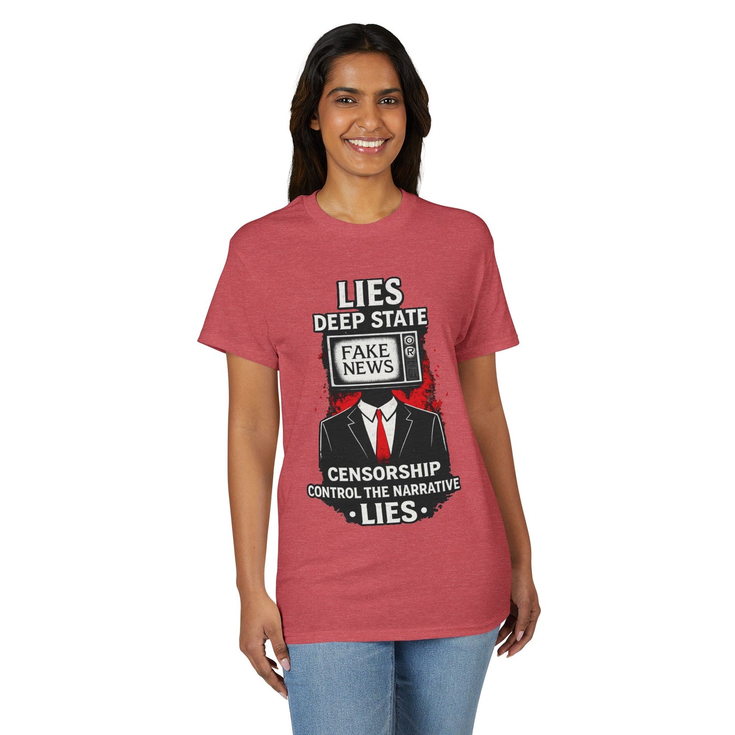 Fake News Political Statement Gildan Brand T-Shirt