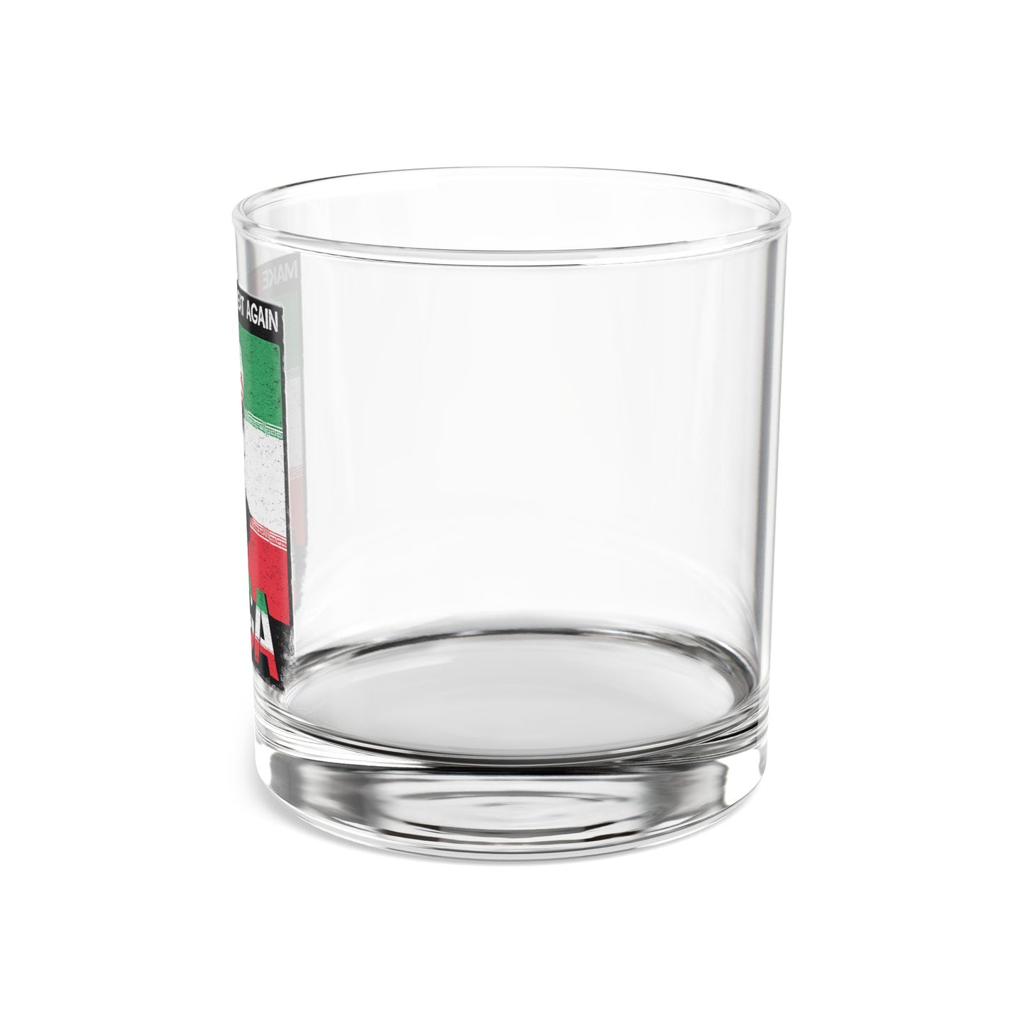 "Make Iran Great Again (MIGA)" Trump 10oz Whiskey Glass