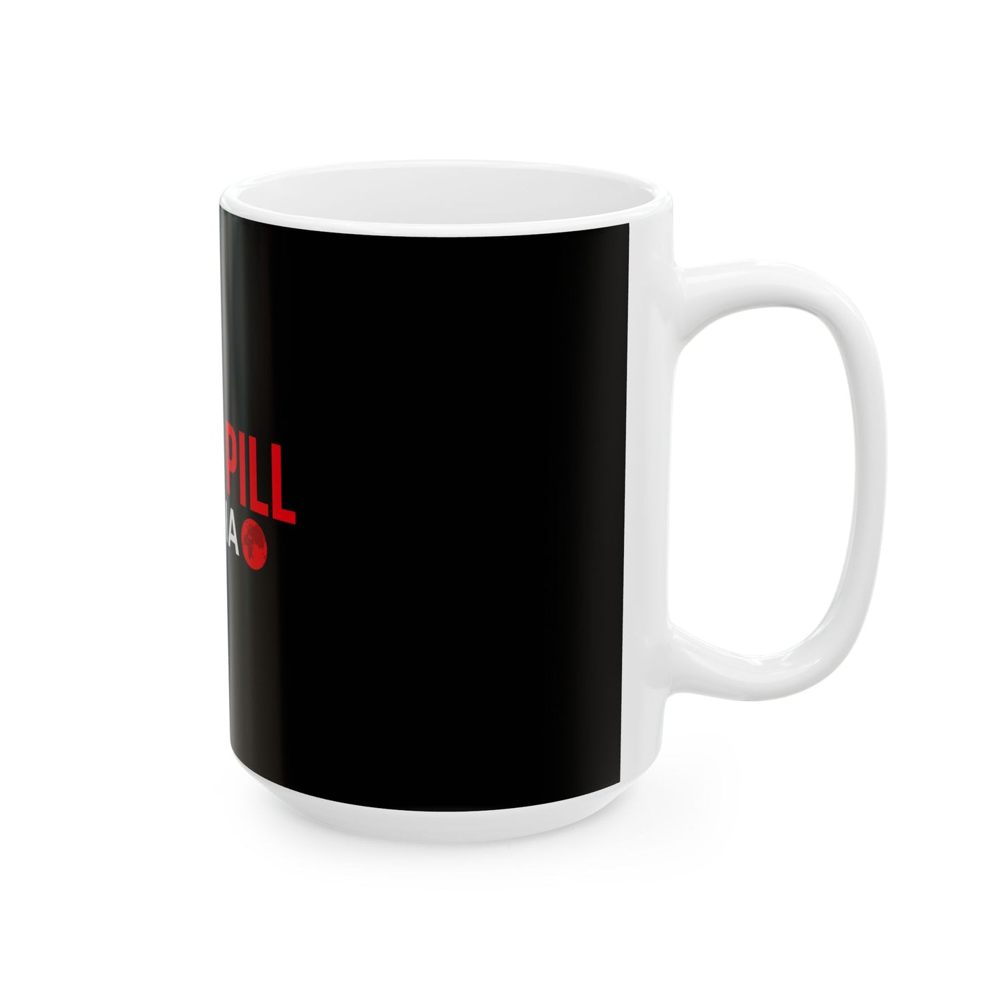 Red Pill Media Ceramic Mug — Logo Coffee Cup (11oz & 15oz)