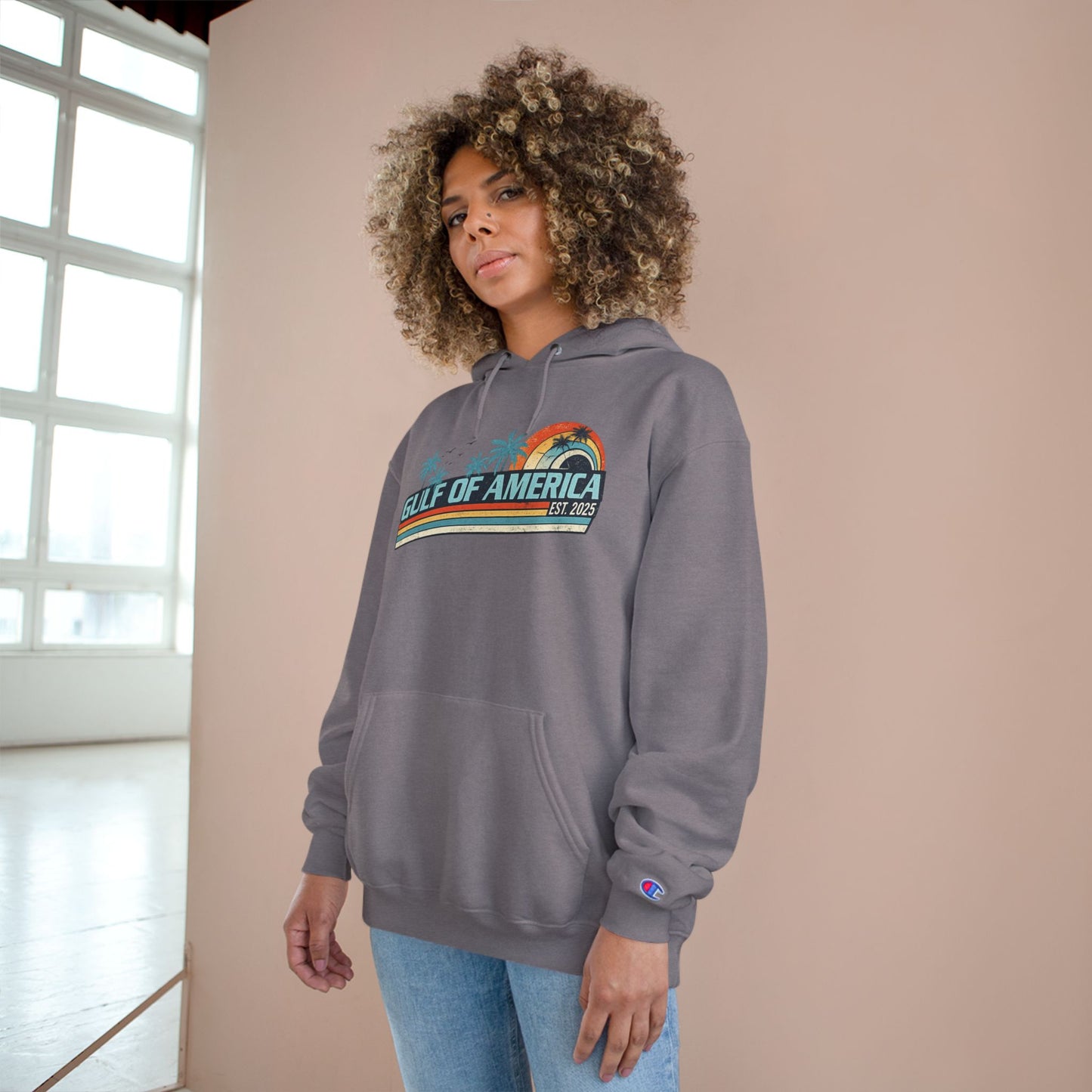 Gulf of America Vintage Champion Brand Hoodie