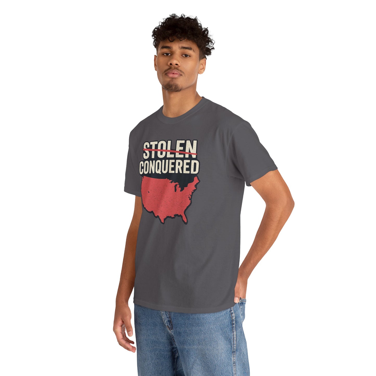 Stolen Conquered USA Gildan Brand T-Shirt