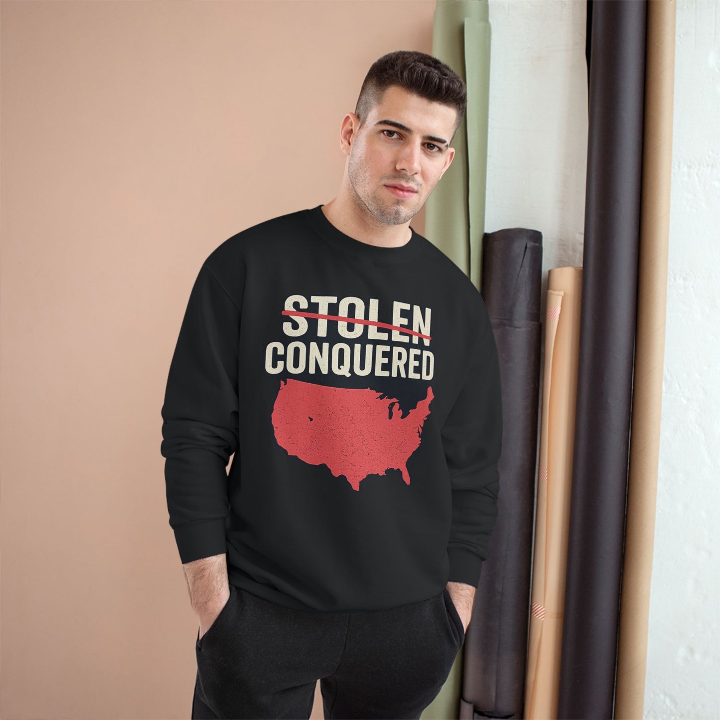 Stolen Conquered USA Champion Crewneck Sweatshirt