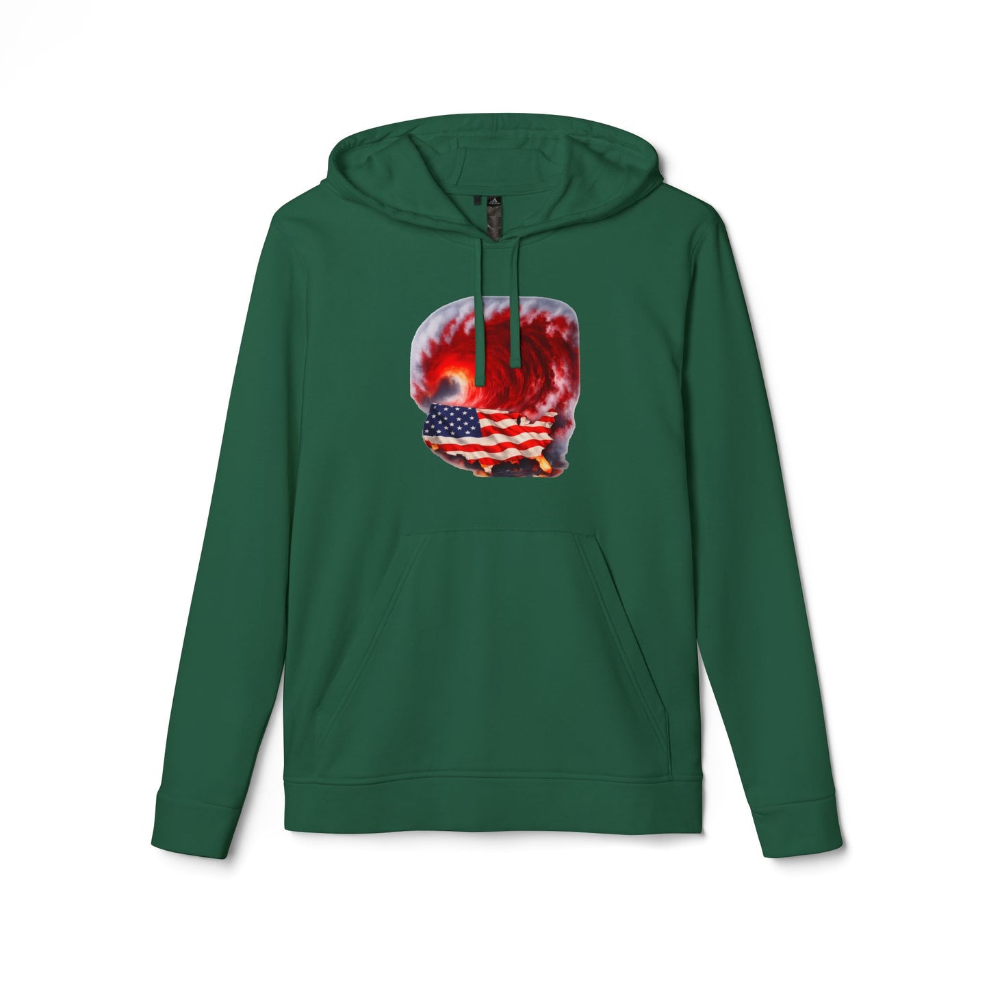 Red Wave USA Adidas Brand Hoodie