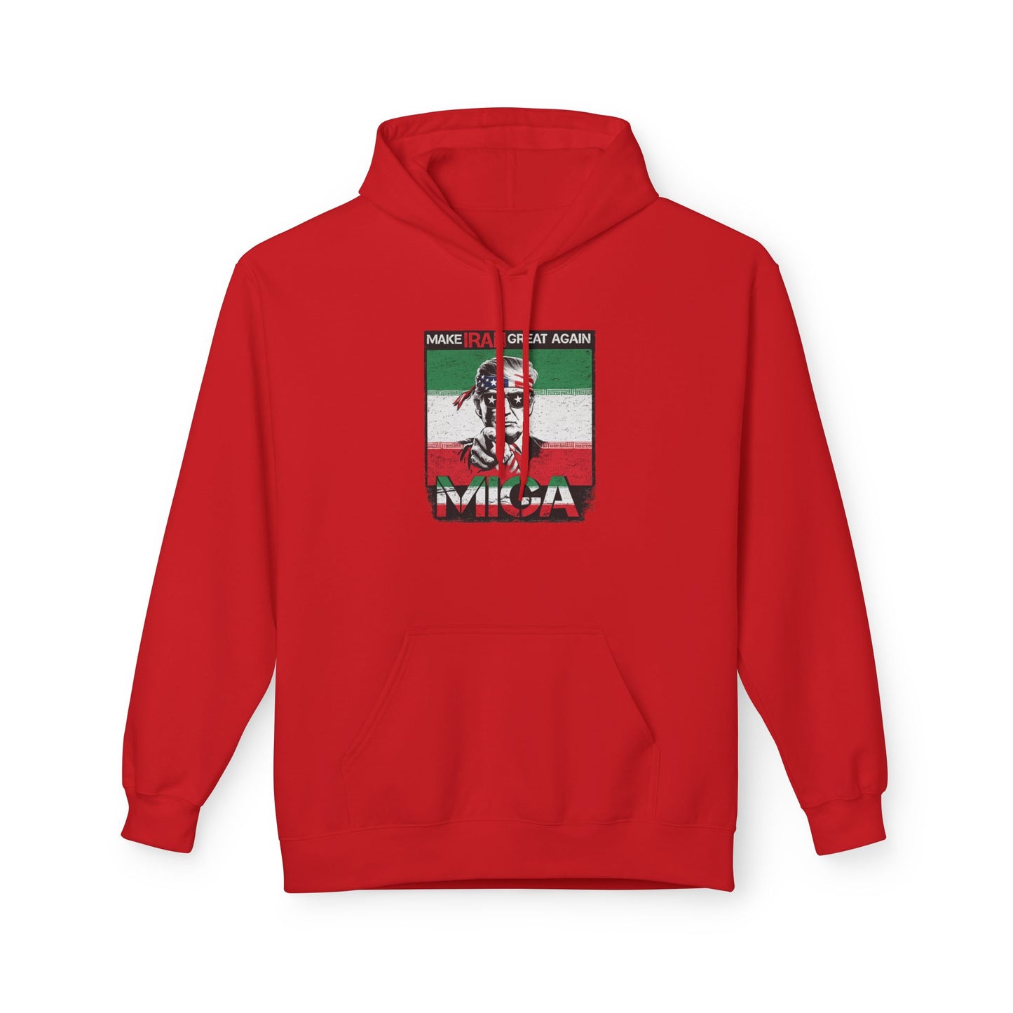 "Make Iran Great Again (MIGA)" Trump Gildan Brand Hoodie