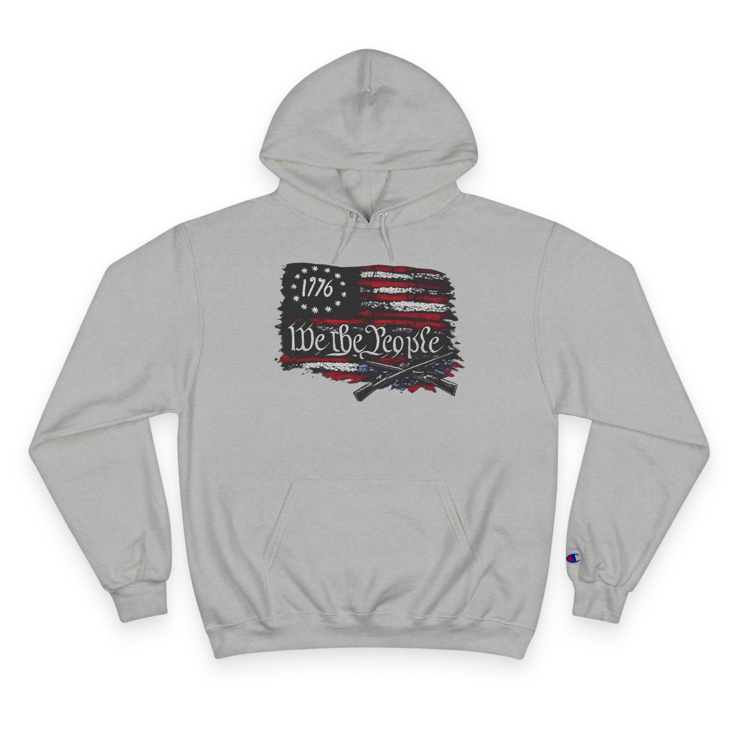 We the People 1776 Flag Champion Brand Hoodie