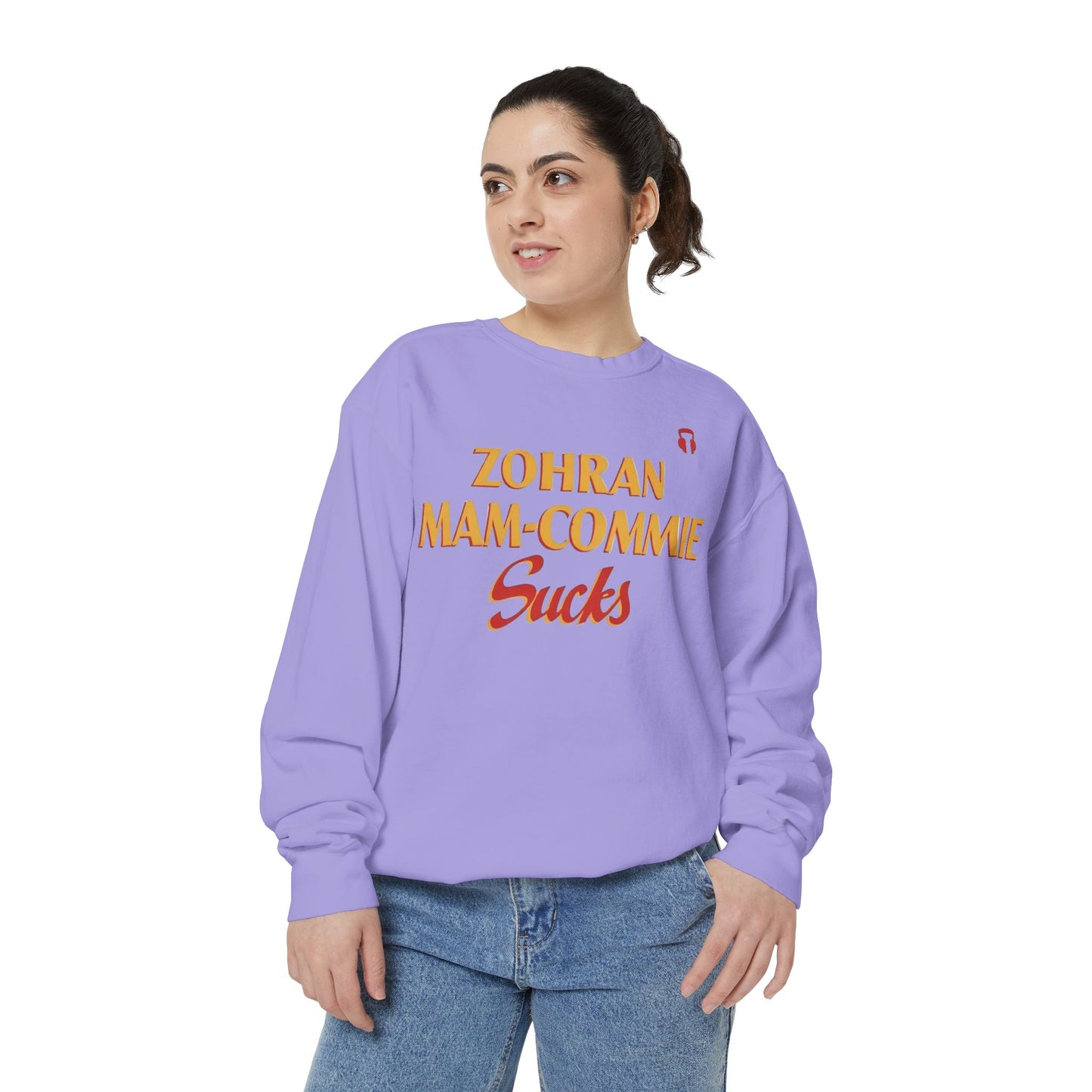 Zohran Mam-Commie Sucks Comfort Colors Brand Crewneck Sweatshirt