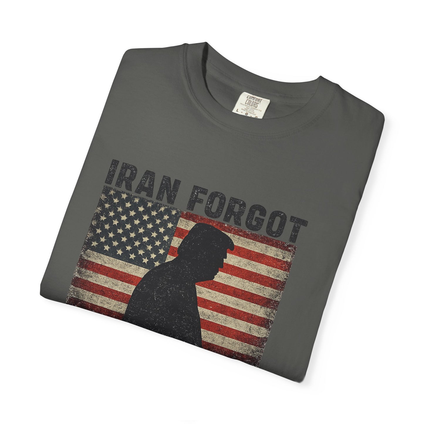 "Iran Forgot, Our President Has 34 Felonies" President Trump Comfort Colors T-Shirt