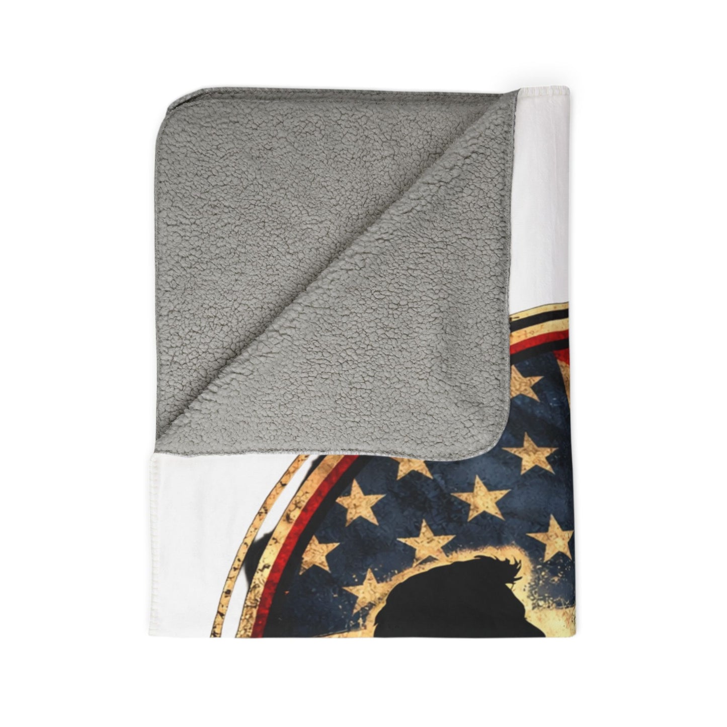 Charlie Kirk Freedom Hat Fleece Sherpa Blanket