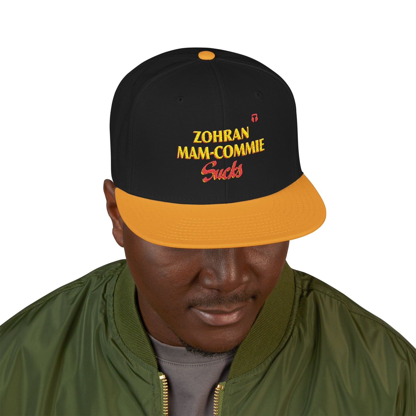 Zohran Mam-Commie Sucks Embroidered Snapback Hat