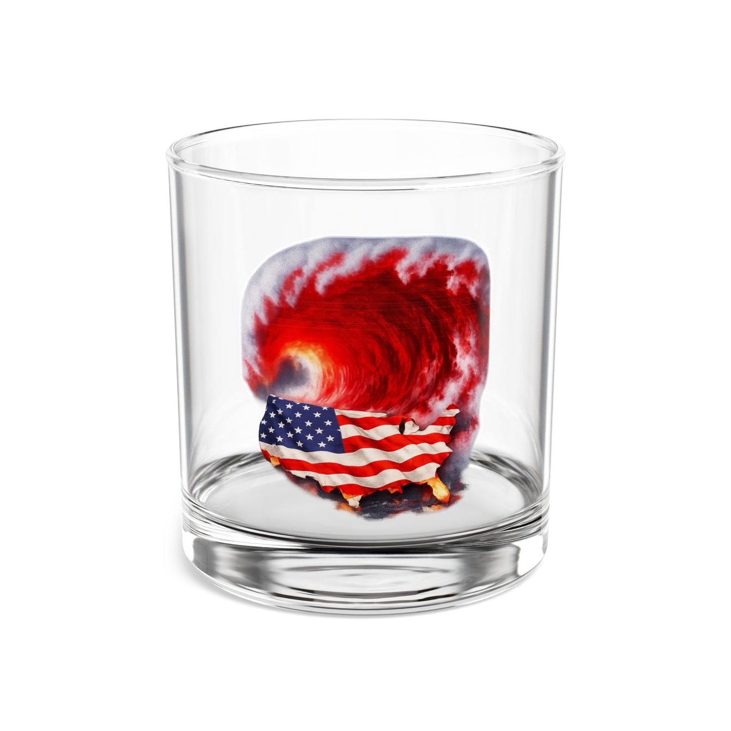 Red Wave USA 10oz Whisky Glass