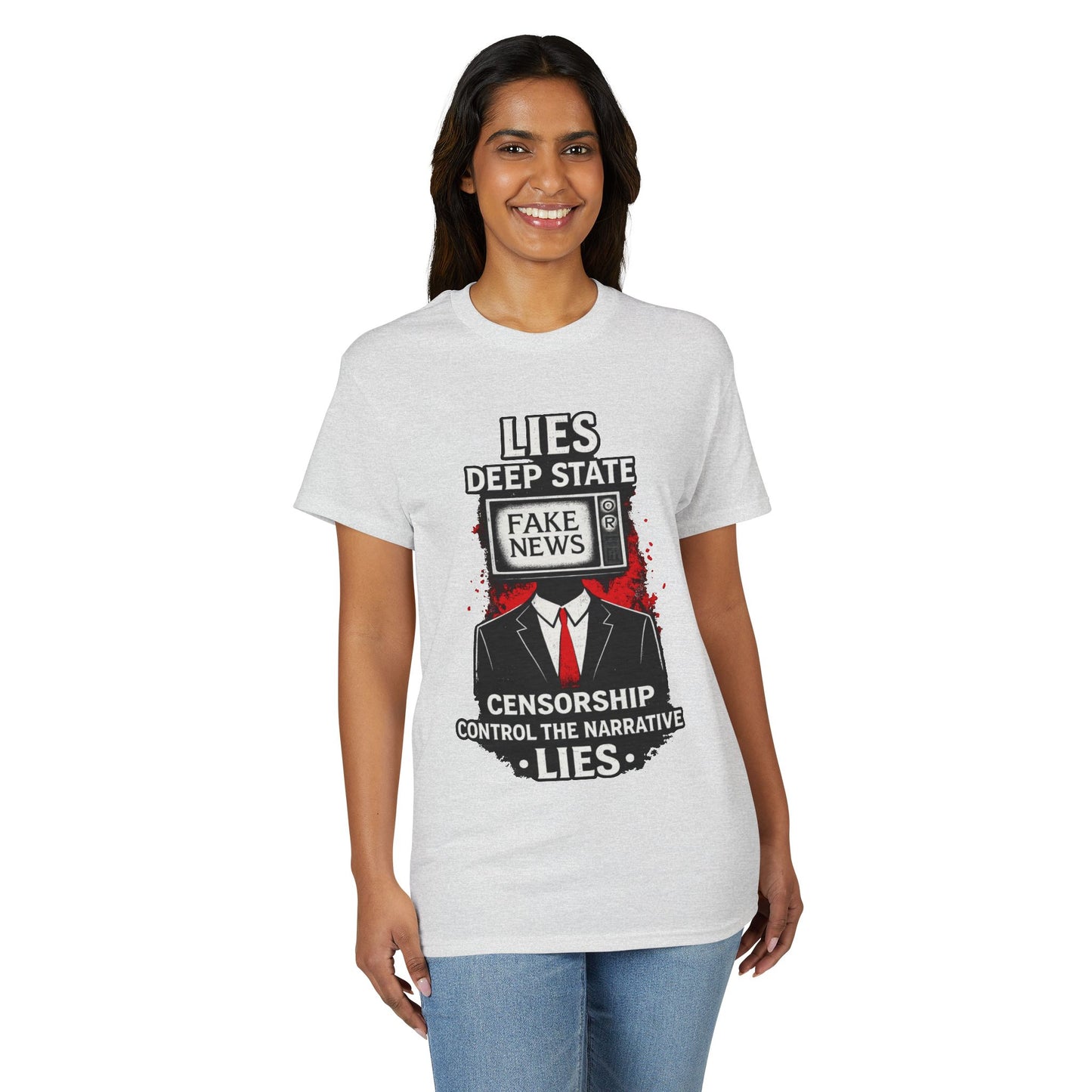 Fake News Political Statement Gildan Brand T-Shirt