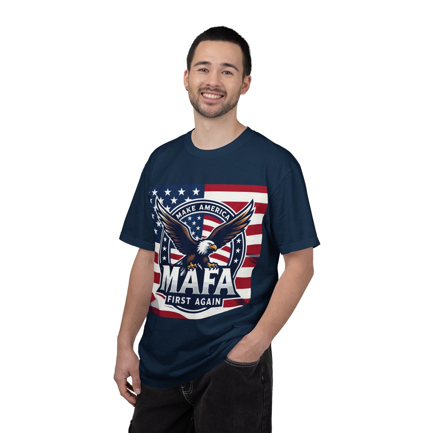 MAFA Eagle Flag T-Shirt — "Make America First Again" Patriotic Tee