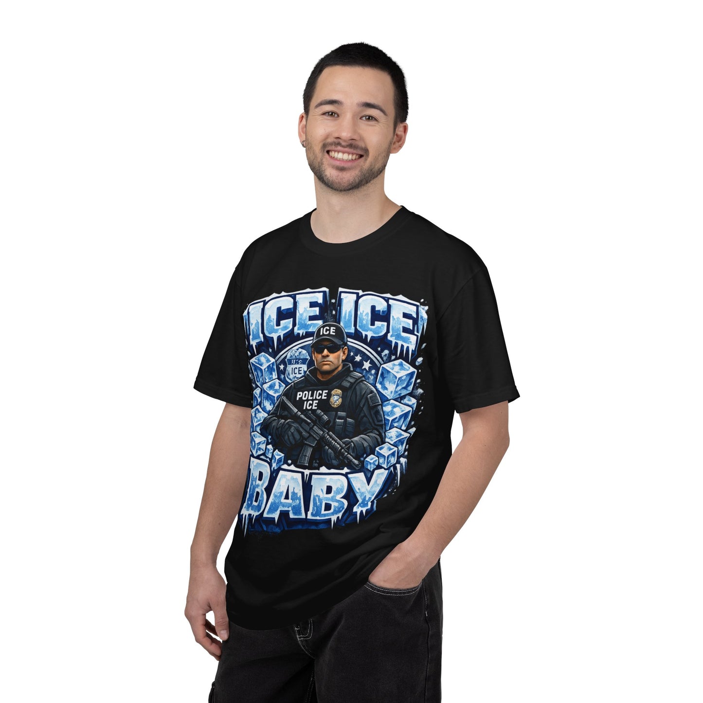 Ice Ice Baby ICE Agent Comfort Color Brand T-Shirt