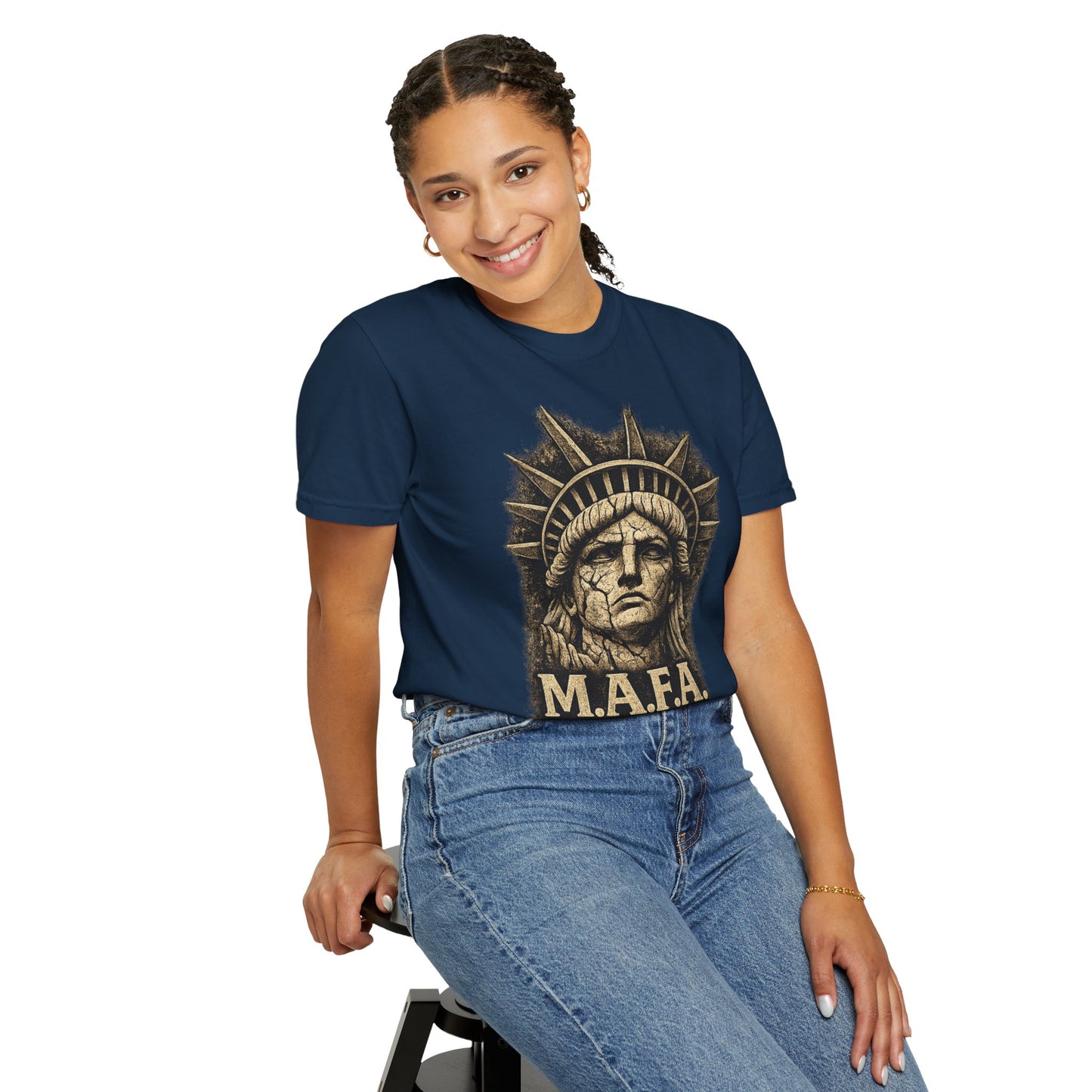 M.A.F.A. Statue Of Liberty  "Sovereignty Security Prosperity " Comfort Color Brand T-Shirt