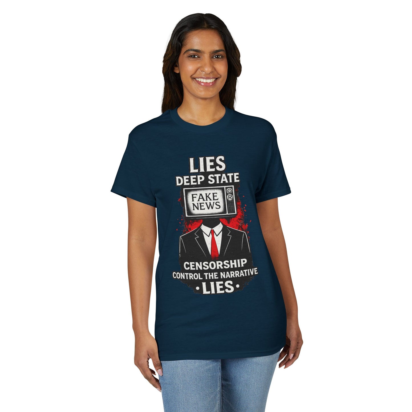 Fake News Political Statement Gildan Brand T-Shirt
