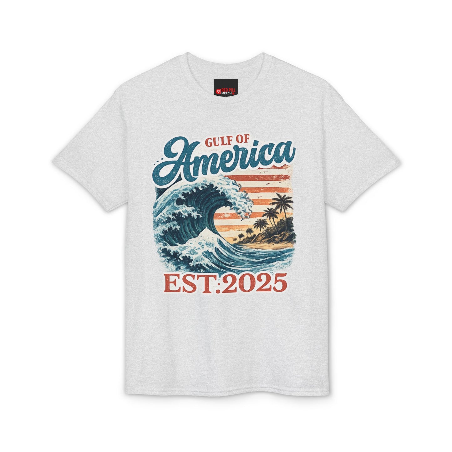 Gulf of America Est. 2025 Waves Gildan Brand T‑Shirt