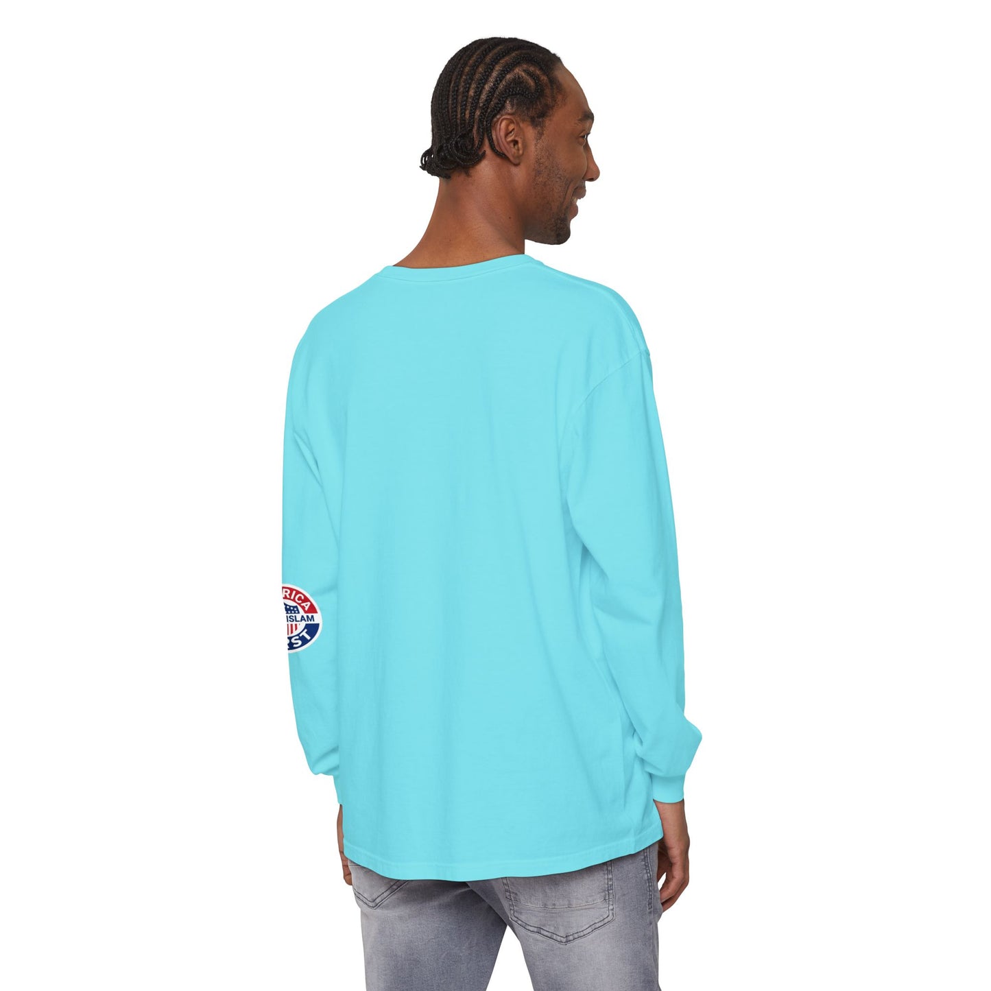 Zohran Mam-Commie Sucks/America First F*CK ISLAM Comfort Color Brand Long Sleeve T-Shirt