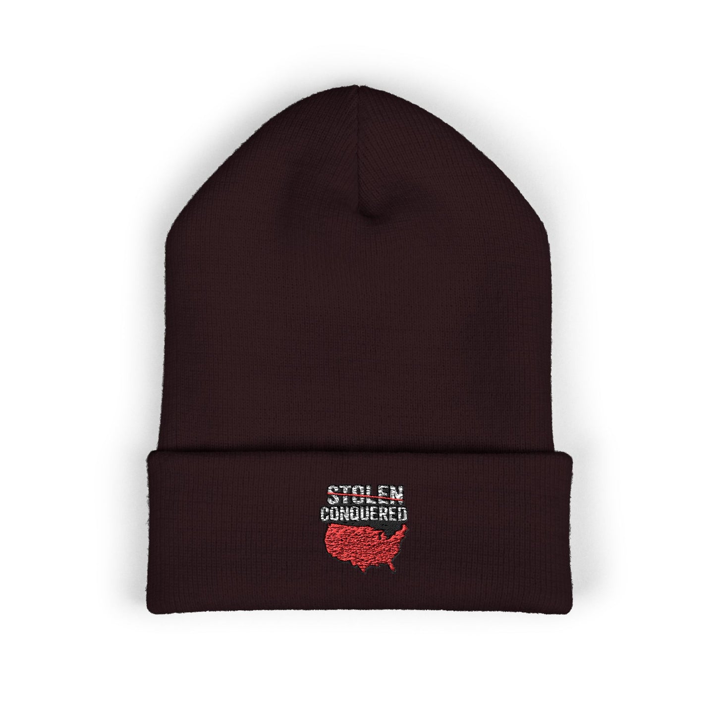 Stolen Conquered USA Embroidered Cuffed Beanie