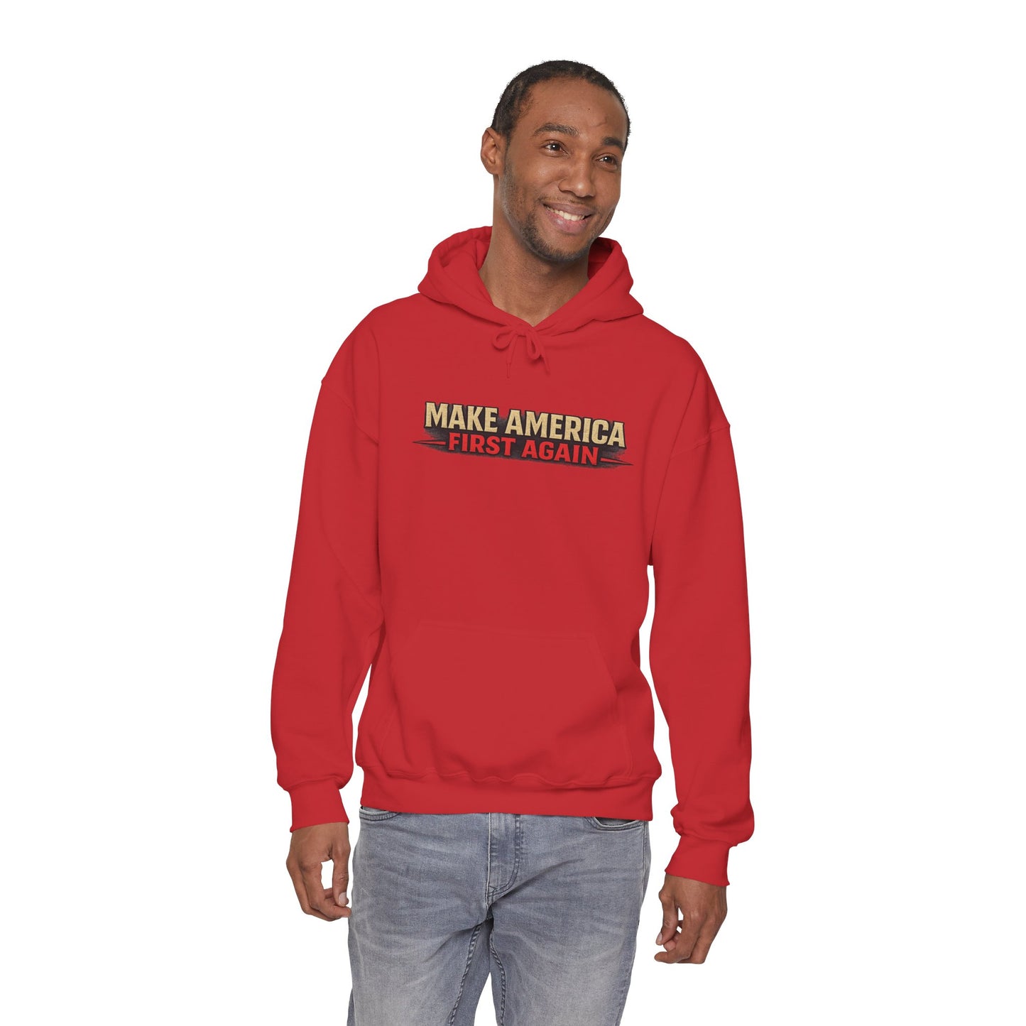 "Make America First Again" America First Is Not A Slogan - It's A Standard Comfort Color Brand Hoodie