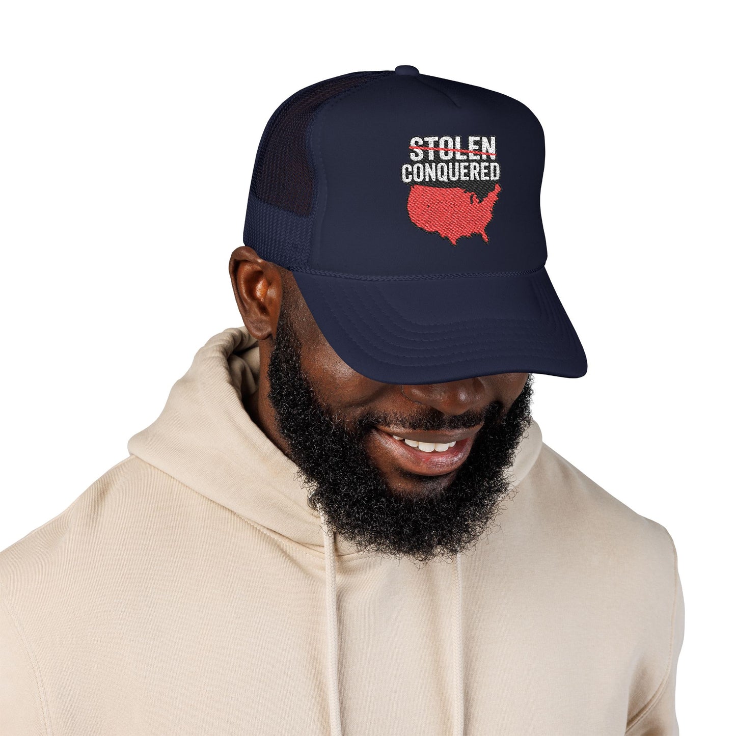 Stolen Conquered USA Embroidered Trucker Hat