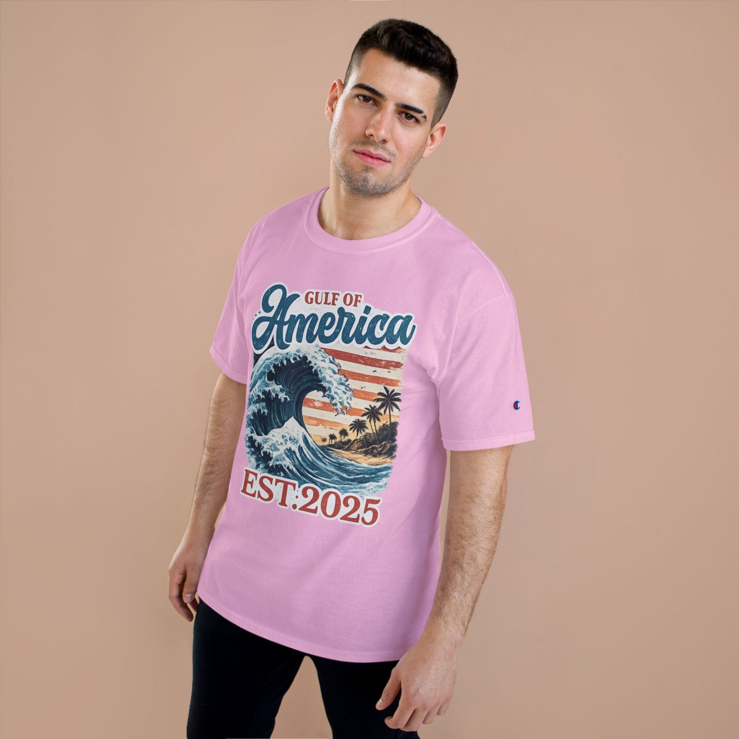 Gulf of America Est. 2025 Waves Champion Brand T-Shirt
