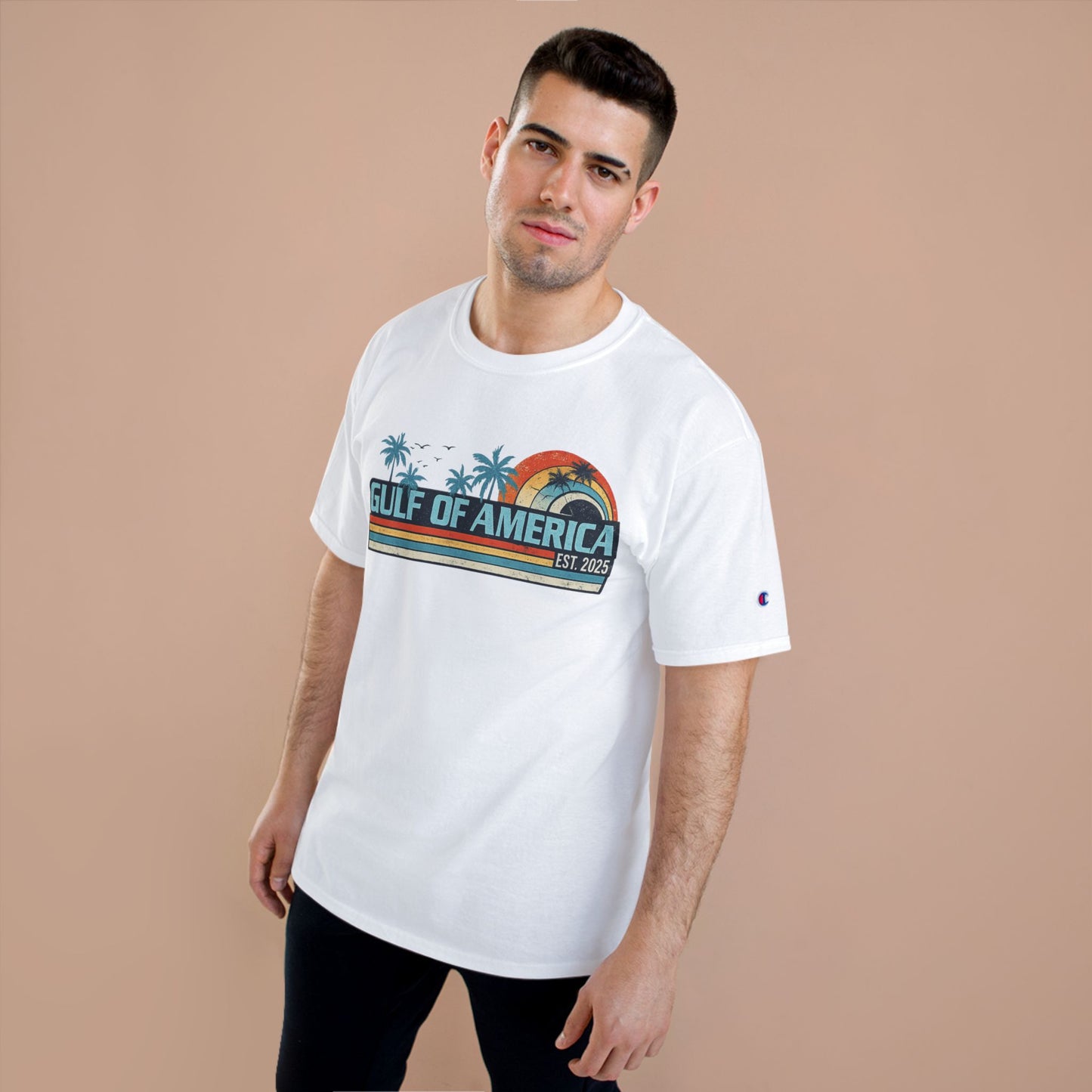 Gulf of America Vintage Champion Brand T-Shirt