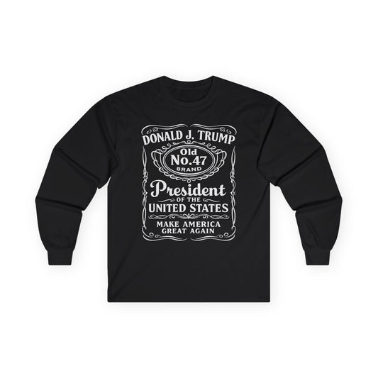 Trump "Old No. 47" President  Gildan Brand Long Sleeve T-Shirt