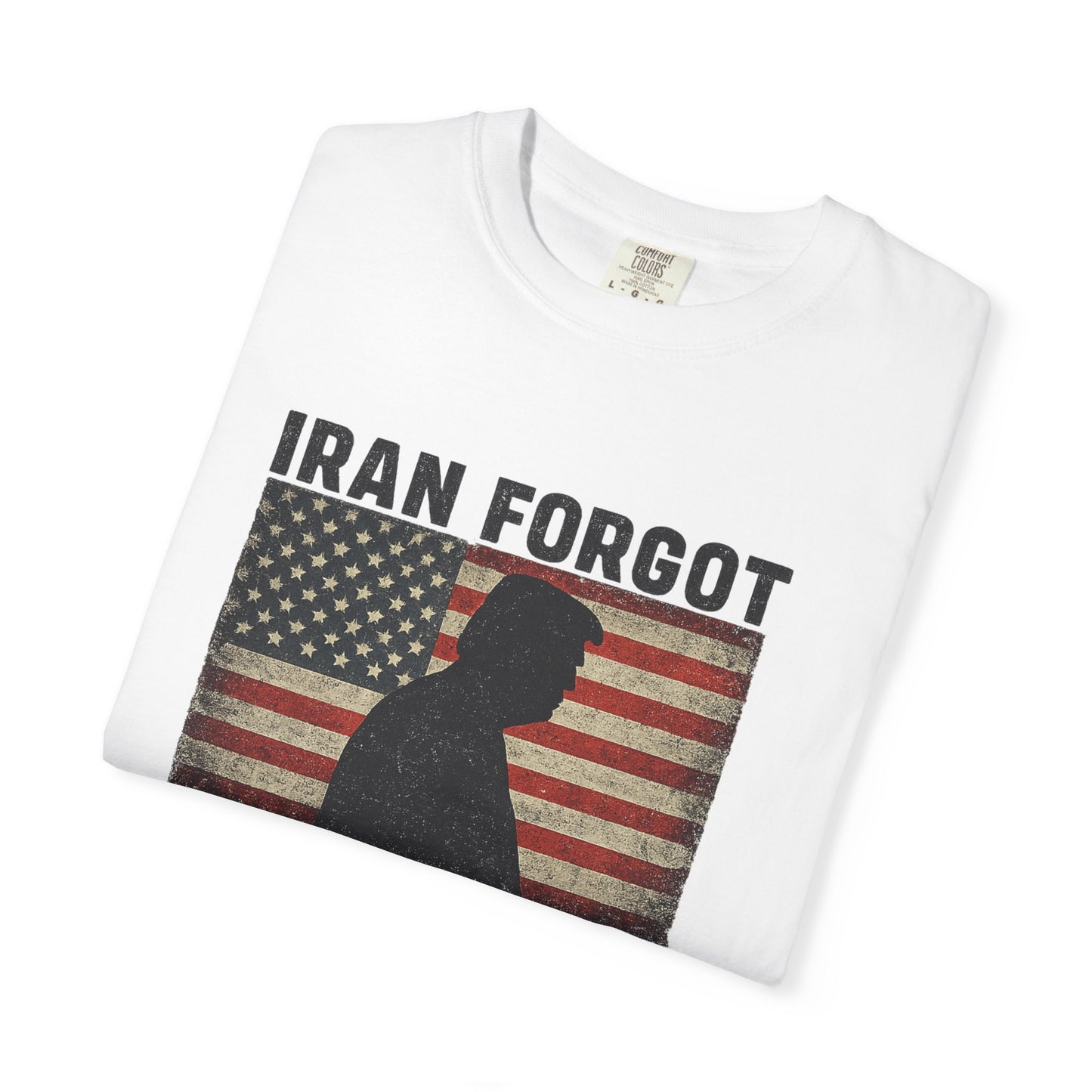"Iran Forgot, Our President Has 34 Felonies" President Trump Comfort Colors T-Shirt