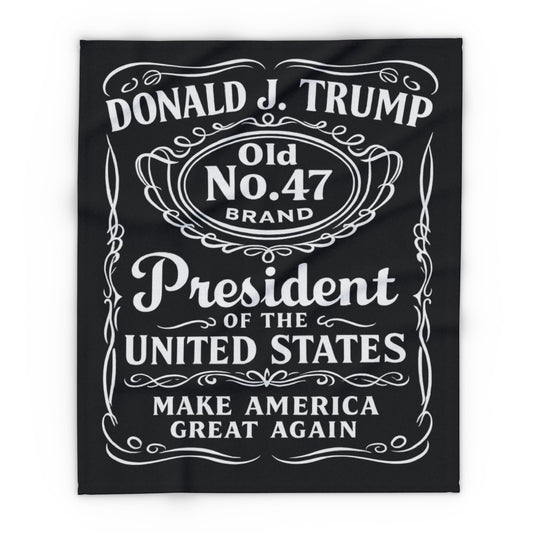 Trump "Old No. 47" President  Arctic Fleece Blanket