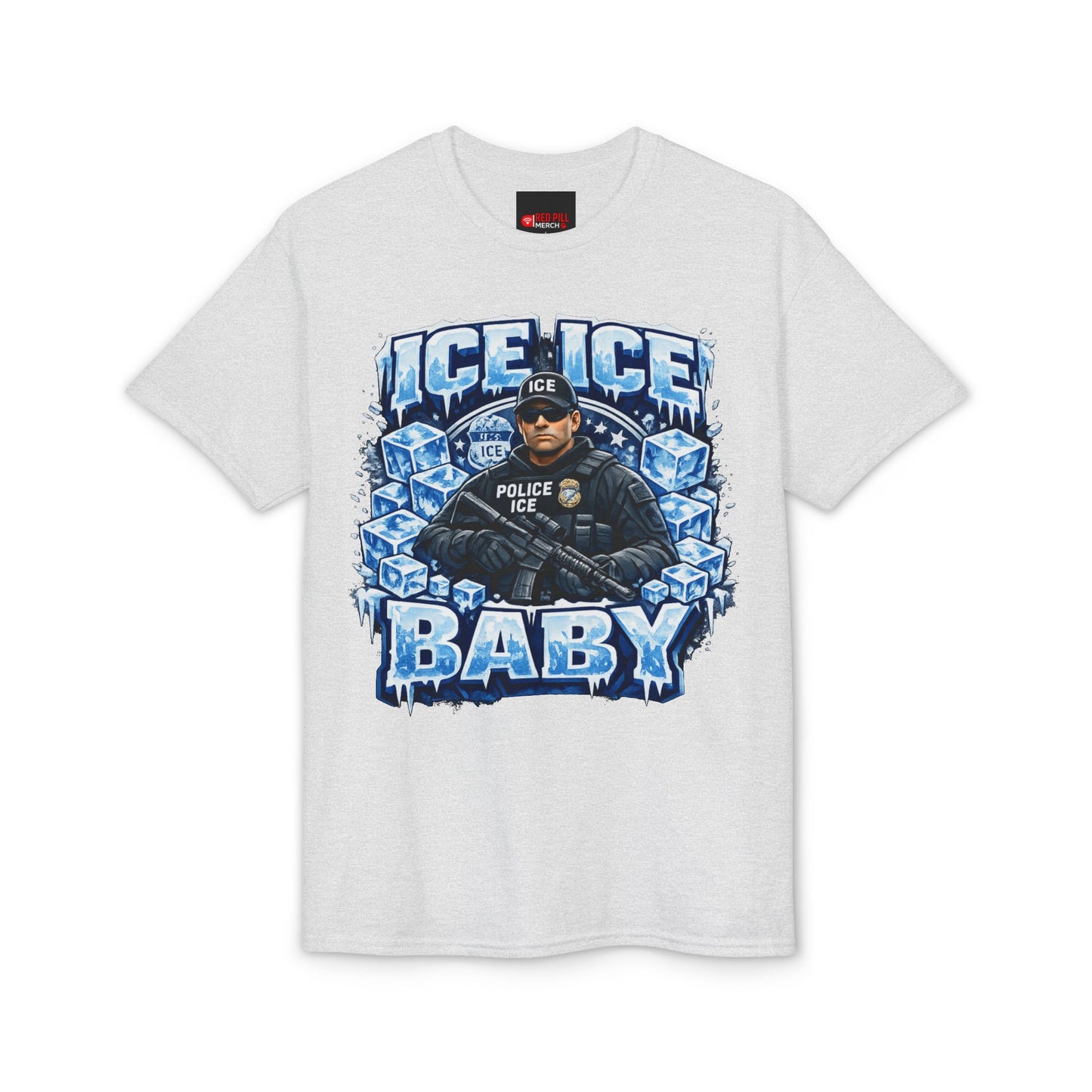 Ice Ice Baby ICE Agent Gildan 8000 Brand T-Shirt