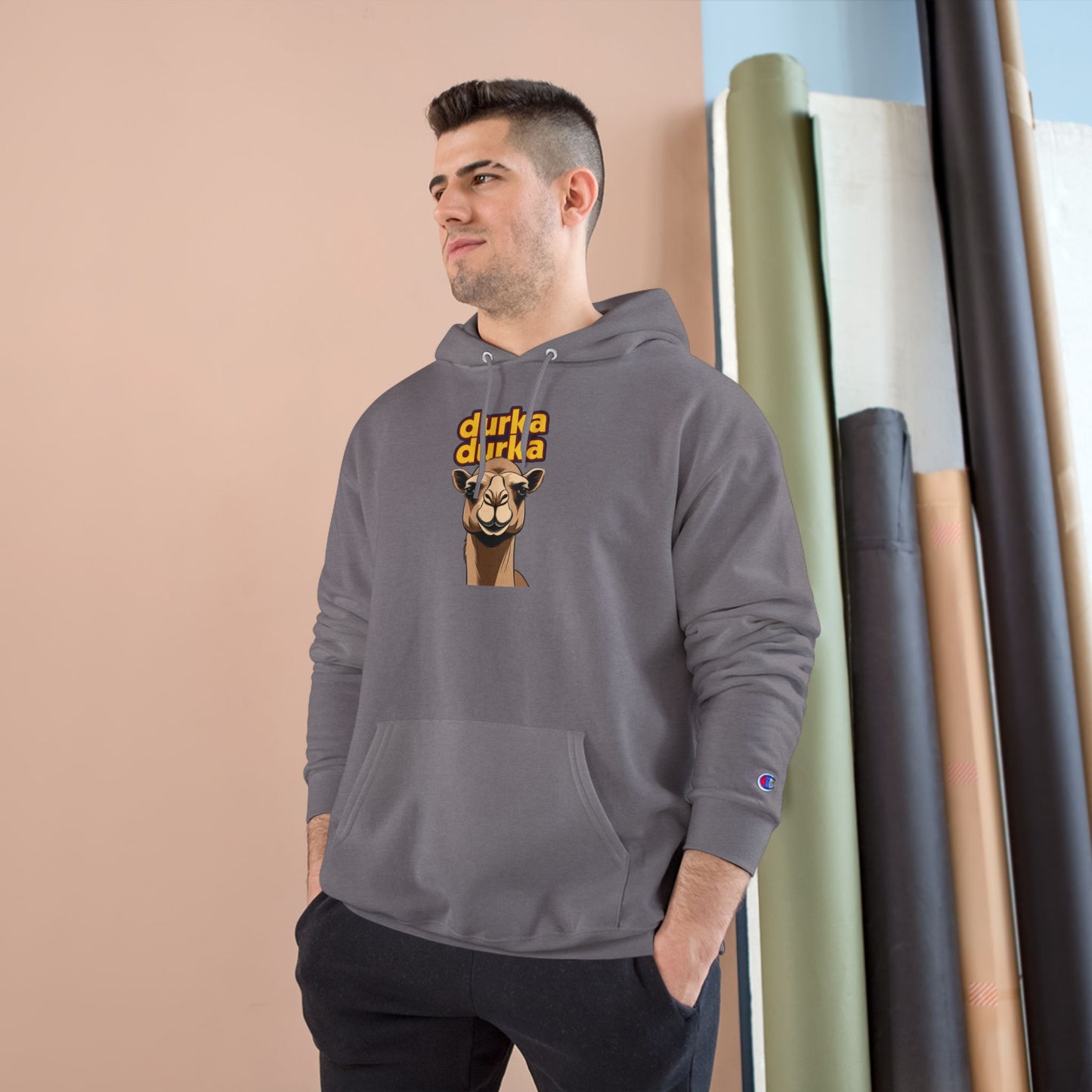 "Durka Durka" Camel Champion Brand Hoodie