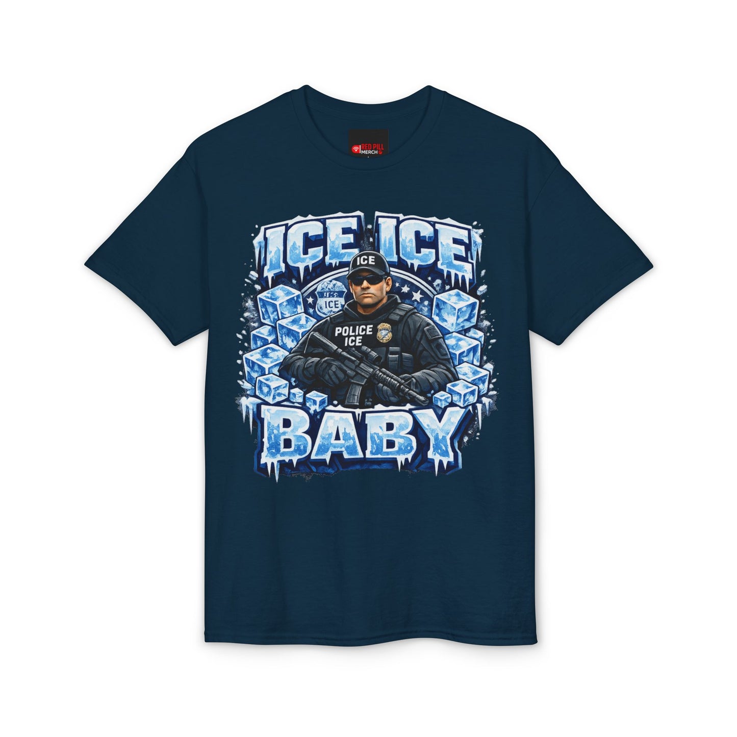 Ice Ice Baby ICE Agent Gildan 8000 Brand T-Shirt