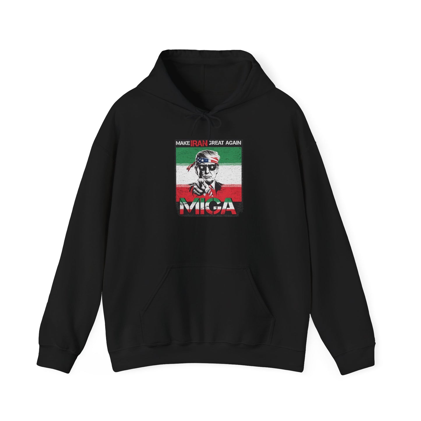 "Make Iran Great Again (MIGA)" Trump Comfort Colors Brand Hoodie