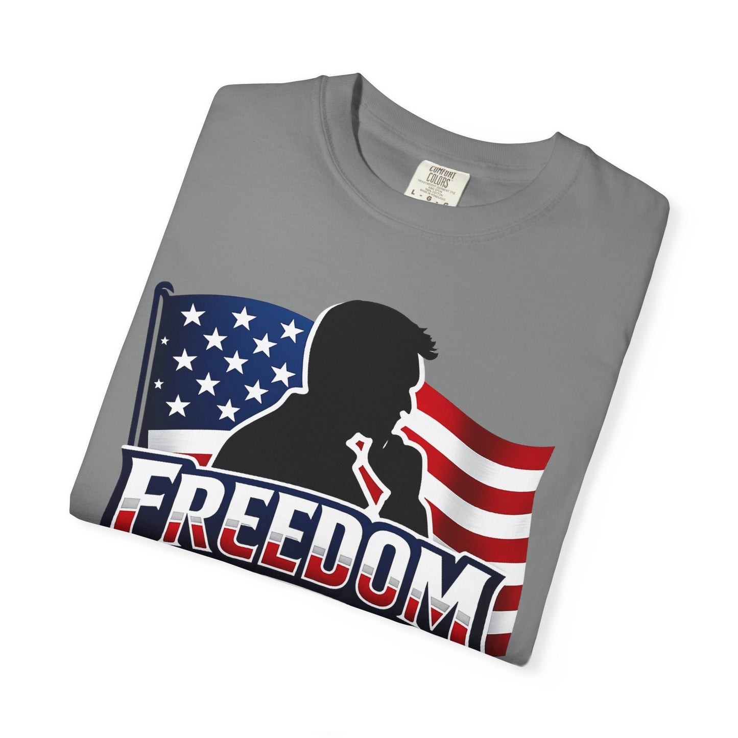 Charlie Kirk Freedom  T-Shirt — Charlie Kirk American Flag Graphic Tee