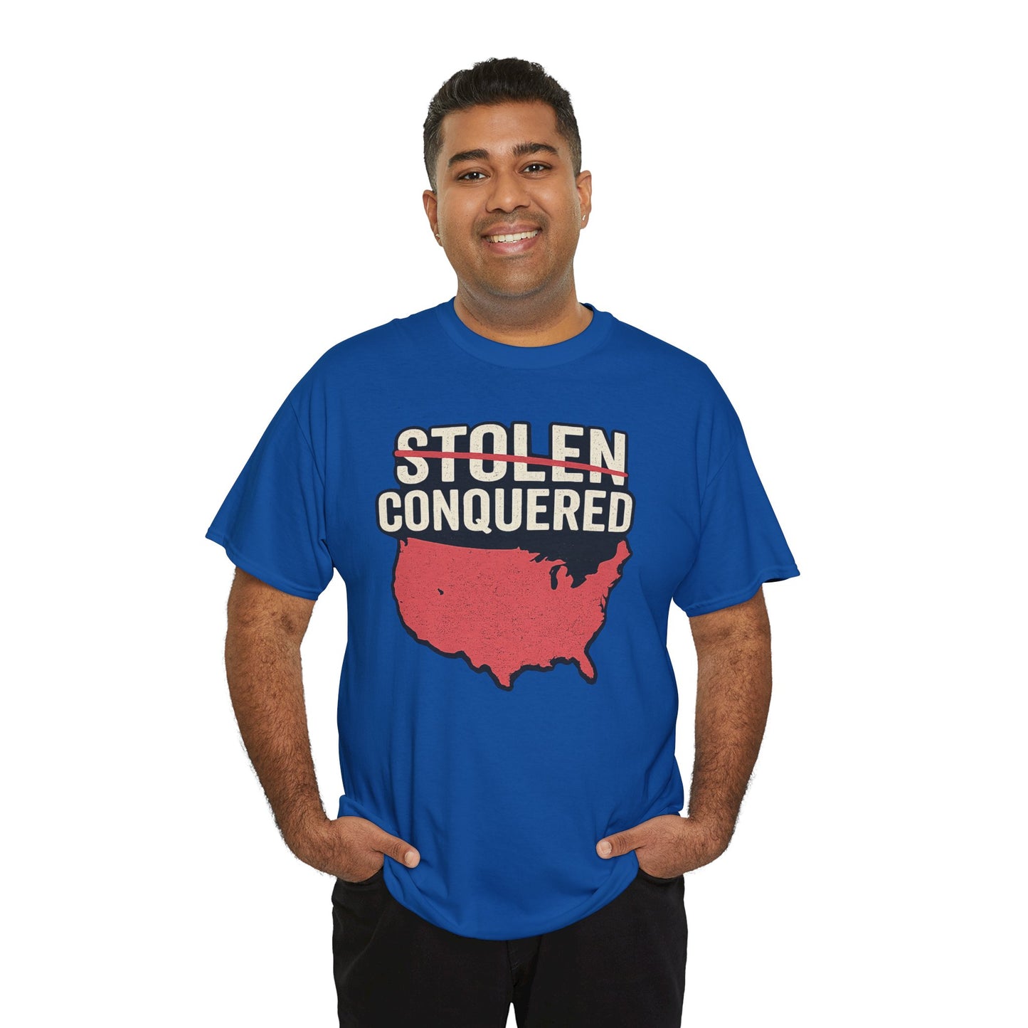 Stolen Conquered USA Gildan Brand T-Shirt