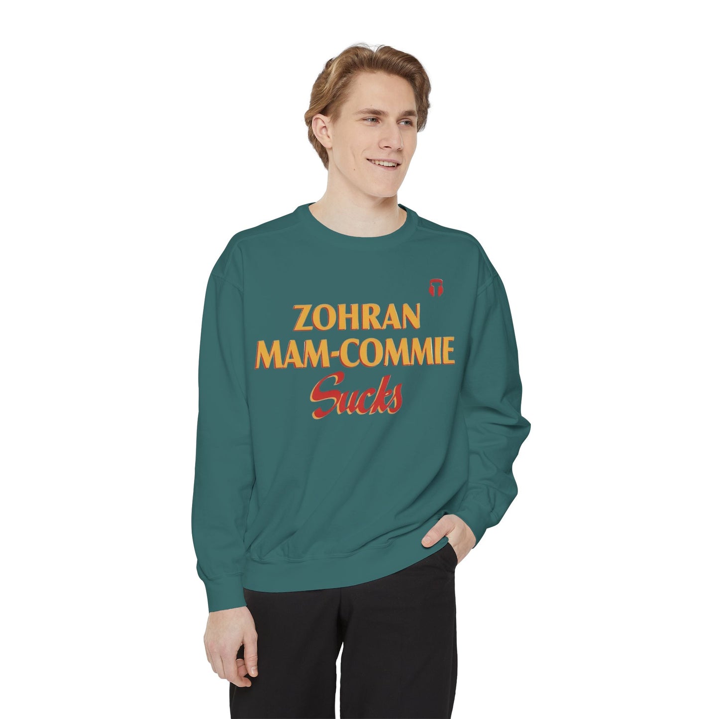Zohran Mam-Commie Sucks Comfort Colors Brand Crewneck Sweatshirt