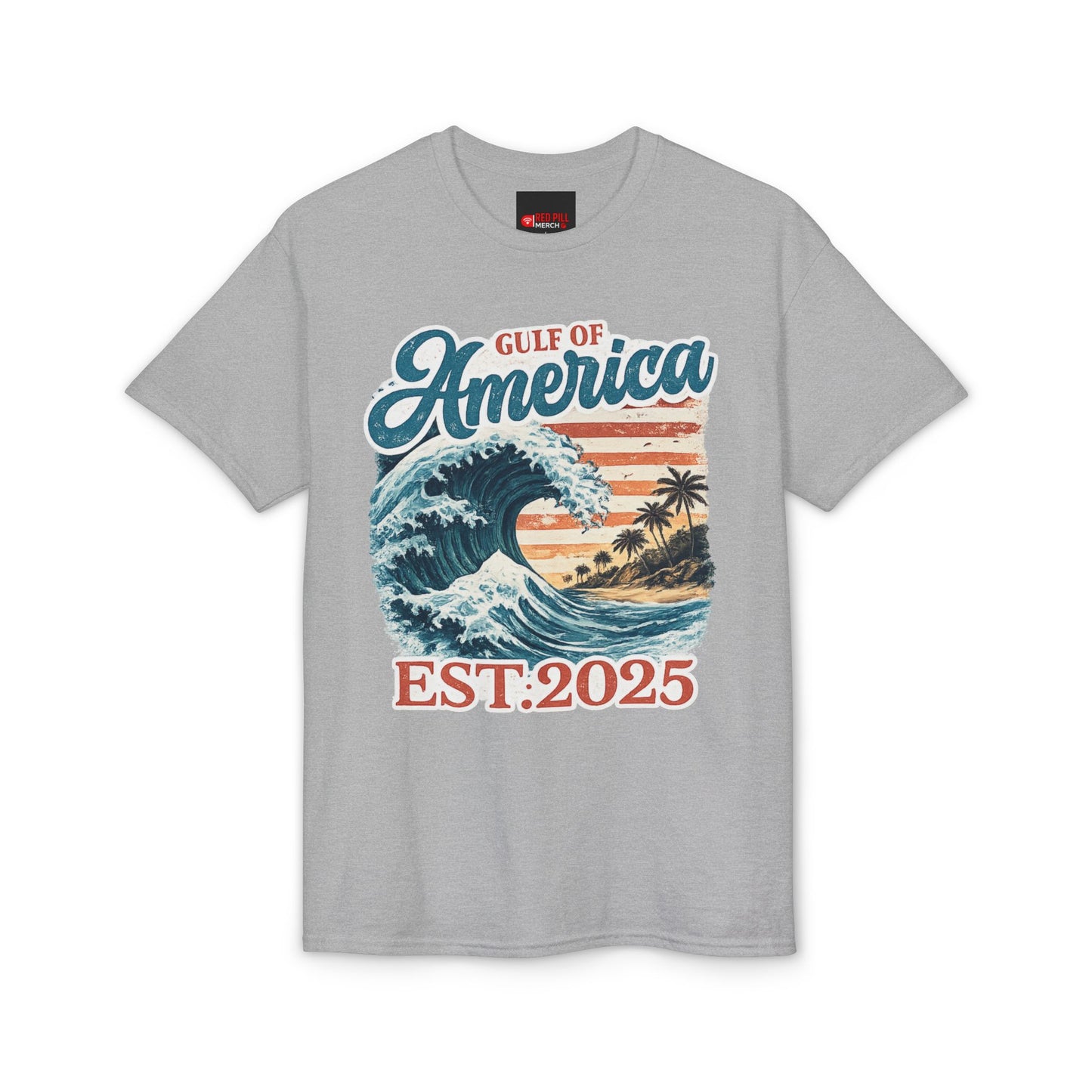 Gulf of America Est. 2025 Waves Gildan Brand T‑Shirt