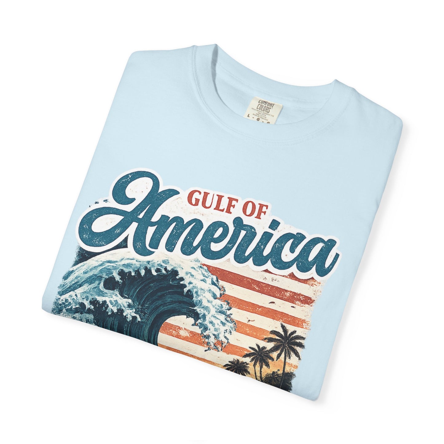 Gulf of America Est. 2025 Waves Comfort Color Brand T‑Shirt