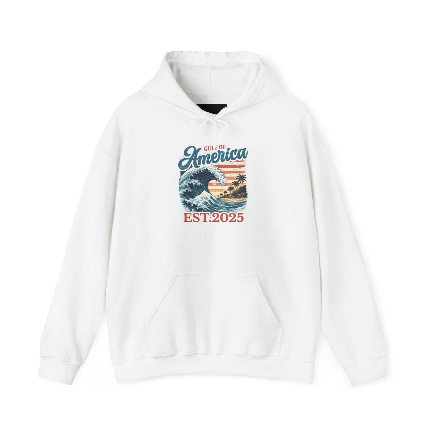 Gulf of America Est. 2025 Waves Gildan Brand Hoodie