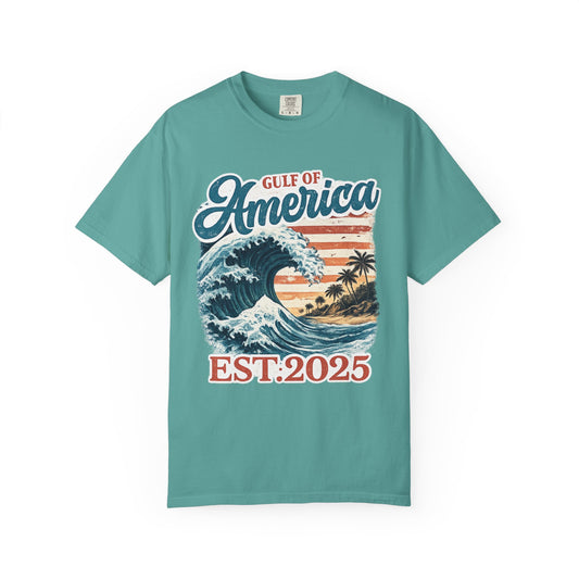 Gulf of America Est. 2025 Waves Comfort Color Brand T‑Shirt