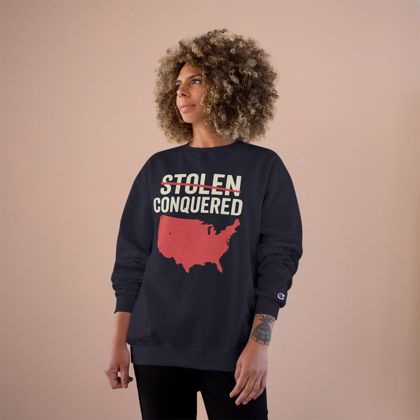 Stolen Conquered USA Champion Crewneck Sweatshirt