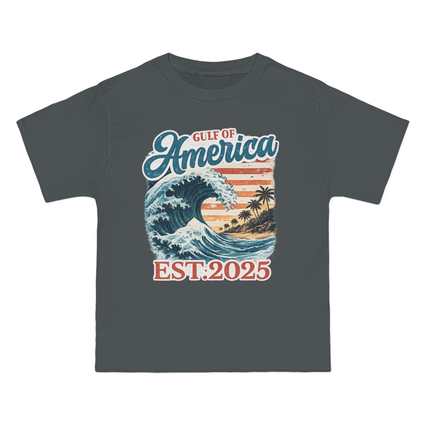 Gulf of America Est. 2025 Waves Hanes Brand T-Shirt