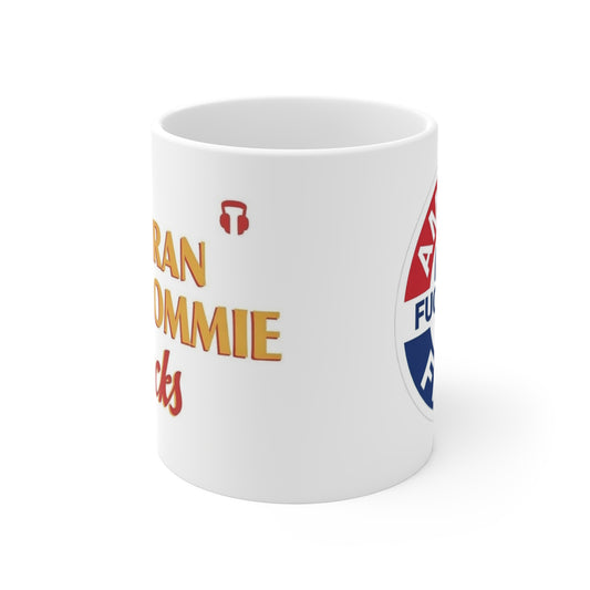 Zohran Mam-Commie Sucks/America First F*CK ISLAM 11oz Coffee Mug