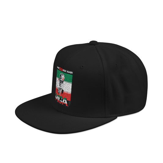 "Make Iran Great Again (MIGA)" Trump Embroidered Snapback Hat