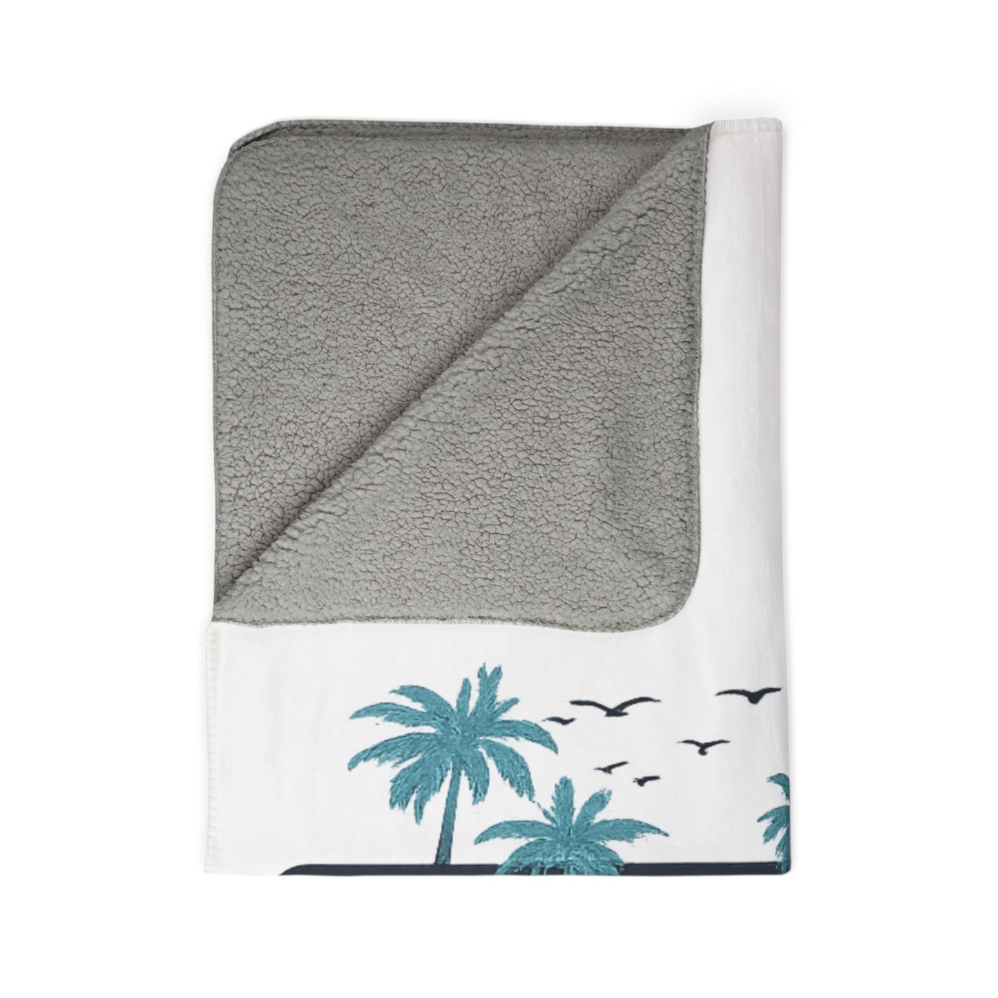 Gulf of America Vintage Fleece Sherpa Blanket