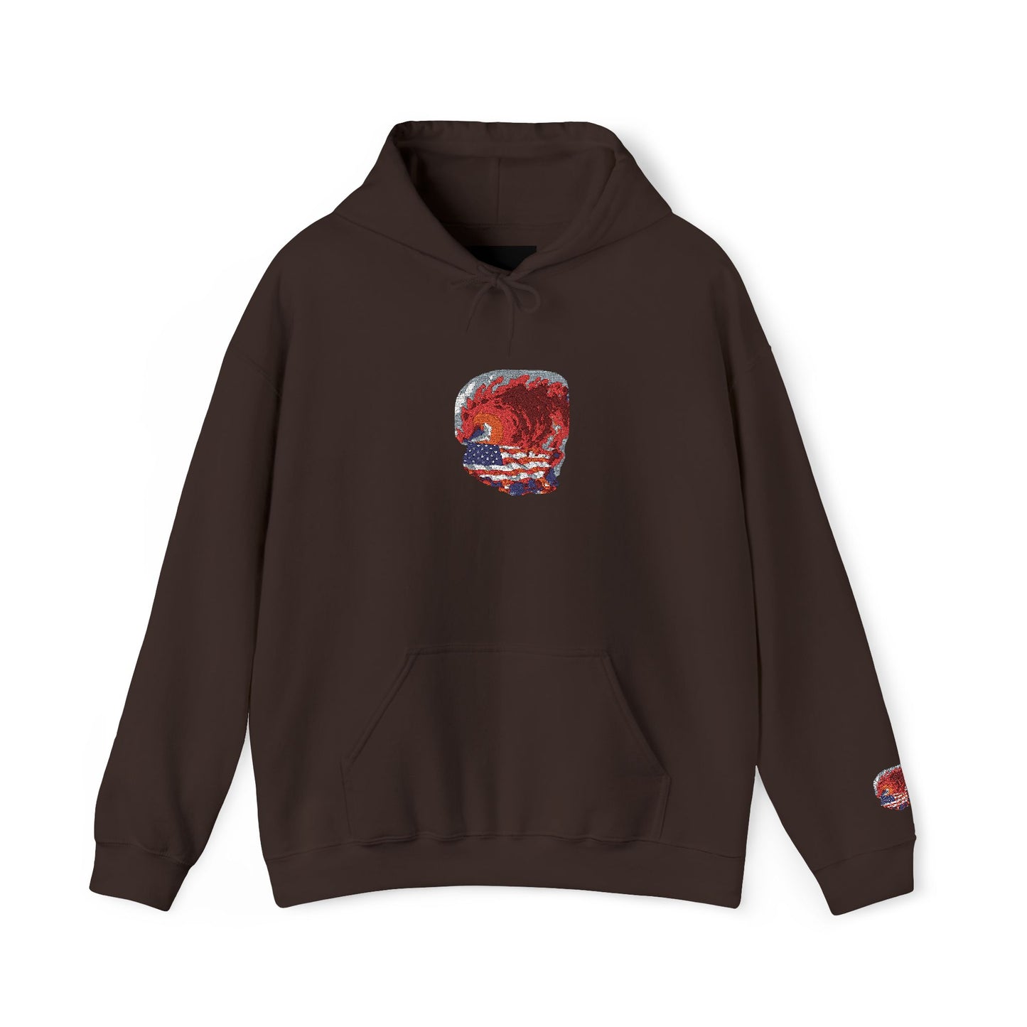 Red Wave USA Comfort Color Brand Embroidered Hoodie