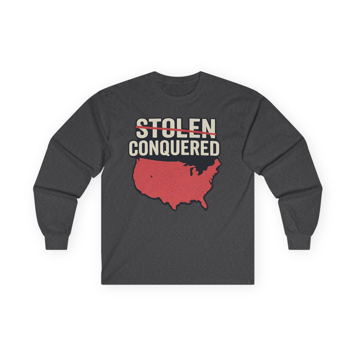 Stolen Conquered USA Gildan Brand Long Sleeve Tee