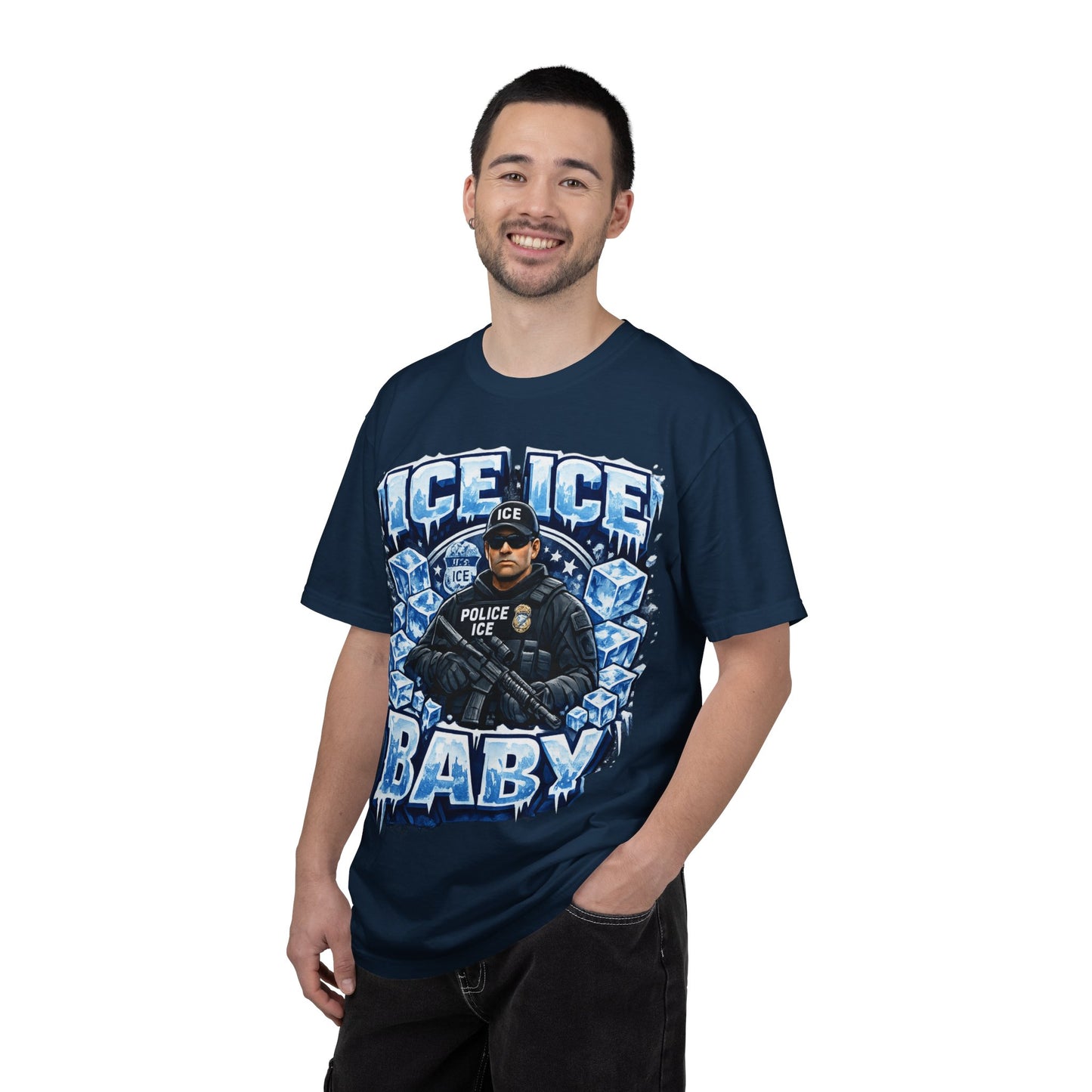 Ice Ice Baby ICE Agent Comfort Color Brand T-Shirt